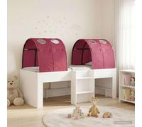 vidaXL Bed with Tunnel 4 pcs White and Red Engineered Wood