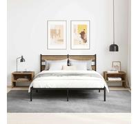 vidaXL Bedside Cabinet 2 pcs Artisan oak 40 x 40 x 30 cm