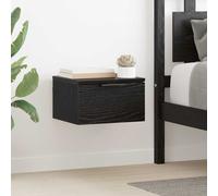 vidaXL Bedside Cabinet 2 pcs Black oak 34 x 30 x 20 cm Engineered wood