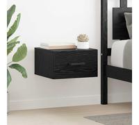 vidaXL Bedside Cabinet 2 pcs Black oak 35 x 35 x 20 cm Engineered wood