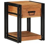 vidaXL Bedside Cabinet 2 pcs Brown 40 x 40 x 50 cm Solid acacia wood