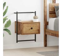 vidaXL Bedside Cabinet 2 pcs Old Wood 35 x 30 x 51 cm Engineered Wood