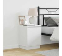 vidaXL Bedside Cabinet 2 pcs White 39 x 34.5 x 50 cm Engineered wood