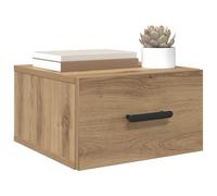 Bedside Wall Cabinet White Engineered Wood 35x35x20cm Floating Shelf Storage UK