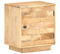vidaXL Solid Mango Wood Bedside Cabinet Bedroom Wooden Nightstand Side Storage