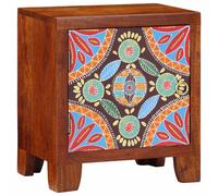 Bedside Cabinet Honey Brown Solid Acacia Wood 40x30x45 cm Nightstand with Shelf