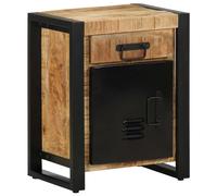 vidaXL Bedside Cabinet 40x30x50 cm Solid Rough Wood Mango