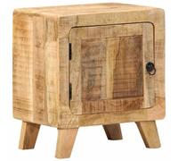 vidaXL Bedside Cabinet 40x32x46 cm Solid Wood Rough Mango