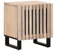 vidaXL Bedside Cabinet 40x34x46 cm Solid Wood Bleached Mango