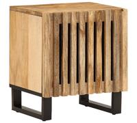 vidaXL Bedside Cabinet 40x34x46 cm Solid Wood Rough Mango
