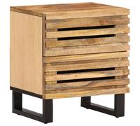vidaXL Bedside Cabinet 40x34x46 cm Solid Wood Rough Mango