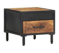 vidaXL Mango Wood Bedside Cabinet Rough Home End Table Nightstand Furniture