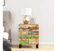 vidaXL Bedside Cabinet 50x33x60cm Solid Wood Reclaimed&Engineered Wood