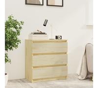 vidaXL Solid Pinewood Bedside Cabinet Nightstand End Couch Drawer Cabinet