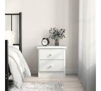 vidaXL Bedside Cabinet ALTA White 41x35x41 cm Solid Wood Pine