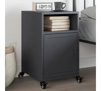 vidaXL Bedside Cabinet Anthracite 36x39x59 cm Steel