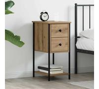 vidaXL Bedside Cabinet Artisan oak 32 x 42 x 70 cm Engineered wood