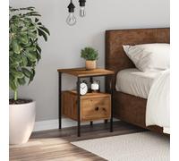 vidaXL Bedside Cabinet Artisan Oak 34x36x50 cm Engineered Wood