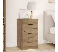 vidaXL Bedside Cabinet Artisan oak 38 x 38 x 66 cm Engineered wood