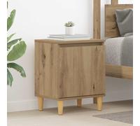 vidaXL Bedside Cabinet Artisan oak 40 x 30 x 50 cm Engineered wood