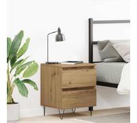 vidaXL Bedside Cabinet Artisan oak 40 x 35 x 50 cm Engineered wood