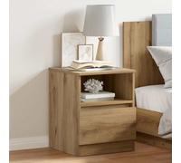 Vidaxl Bedside Cabinet Artisan Oak 40X40X50 Cm Engineered Wood