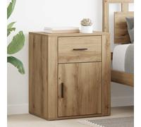 vidaXL Bedside Cabinet Artisan oak 50 x 36 x 60 cm Engineered wood