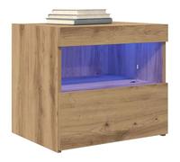 vidaXL Bedside Cabinet Artisan Oak 50 x 40 x 45 cm Engineered Wood