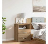 vidaXL Bedside Cabinet Artisan Oak 50x32x60cm Engineered Wood
