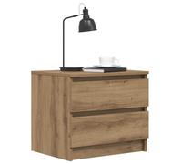 vidaXL Bedside Cabinet Artisan Oak 50x40x43.5 cm Engineered Wood