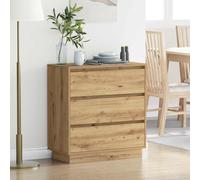 Bedside Cabinet with Drawer Engineered wood Nightstand Modern Table USB vidaXL