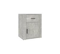 vidaXL Bedside Cabinet Bedroom Bedside Table Telephone Stand End Table Nightstand Storage Bed Cabinet Concrete Grey 50x36x60 cm Engineered Wood