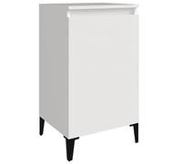 vidaXL Bedside Cabinet Bedroom Furniture Bedside Table Telephone Stand End Table Nightstand Bed Cabinet High Gloss White 40x35x70 cm Engineered Wood