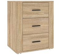 vidaXL Bedside Cabinet Bedroom Furniture Bedside Table Telephone Stand End Table Nightstand Storage Bed Cabinet Sonoma Oak Engineered Wood
