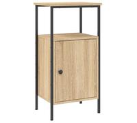 Vidaxl Bedside Cabinet Sonoma Oak 41X31X80 Cm Engineered Wood, Brown