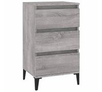 vidaXL Bedside Cabinet, Bedside Table Nightstand Side Table Bed Cabinet, Bedroom Side Cabinet with Storage, Modern Style, Grey Sonoma Engineered Wood