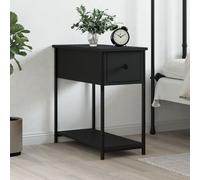 vidaXL Bedside Cabinet Black 30x60x60 cm Engineered Wood