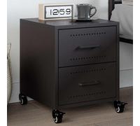 Bedside Cabinet Nightstand Bedroom Bed Cabinet Bed Side Table Steel vidaXL