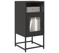 vidaXL Bedside Cabinet Black 36x39x78 cm Cold-rolled Steel