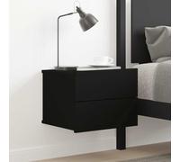 vidaXL Bedside Cabinet Black 40x30x30 cm Engineered Wood