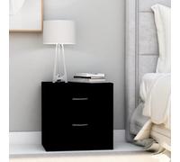 Vidaxl Bedside Cabinet Black 40X30X40 Cm Engineered Wood