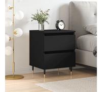Vidaxl Bedside Cabinet Black 40X35X50 Cm Engineered Wood Bedside Cabinets