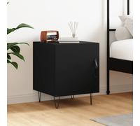 vidaXL Bedside Cabinet Black 40x40x50 cm Engineered Wood