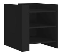 vidaXL Bedside Cabinet Black 45x50x50 cm Engineered Wood, Black
