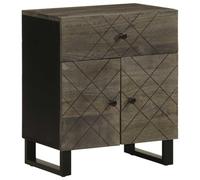 Bedside Cabinet Black 50x33x60 cm Solid Wood Mango bedside table vidaXL