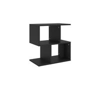 vidaXL Bedside Cabinet - Black Engineered Wood Nightstand | Scandinavian Style Side Table | 50x30x51.5 cm | Durable Bedroom Furniture with Ample