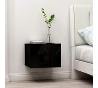 Vidaxl Bedside Cabinet Black 40X30X30 Cm Engineered Wood