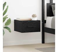 vidaXL Bedside Cabinet Black oak 35 x 35 x 20 cm Engineered wood