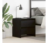 vidaXL Bedside Cabinet Black oak 45 x 34 x 44.5 cm Engineered wood