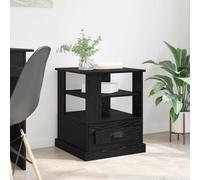 vidaXL Bedside Cabinet Black oak 50 x 50 x 60 cm Engineered wood